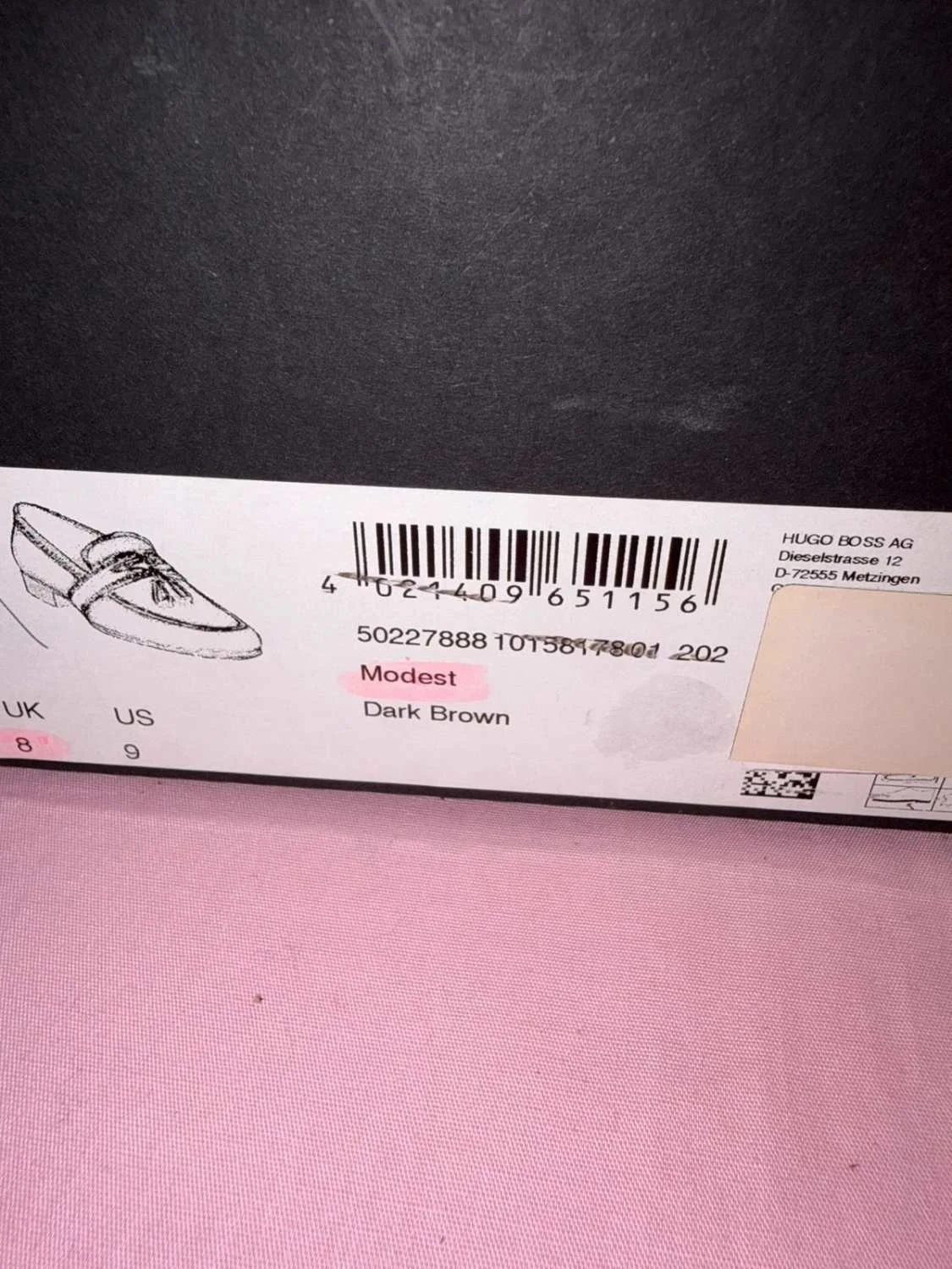 Mocasines de hombre Hugo Boss de cuero marrón con borlas, talla 42 con caja – photo 15